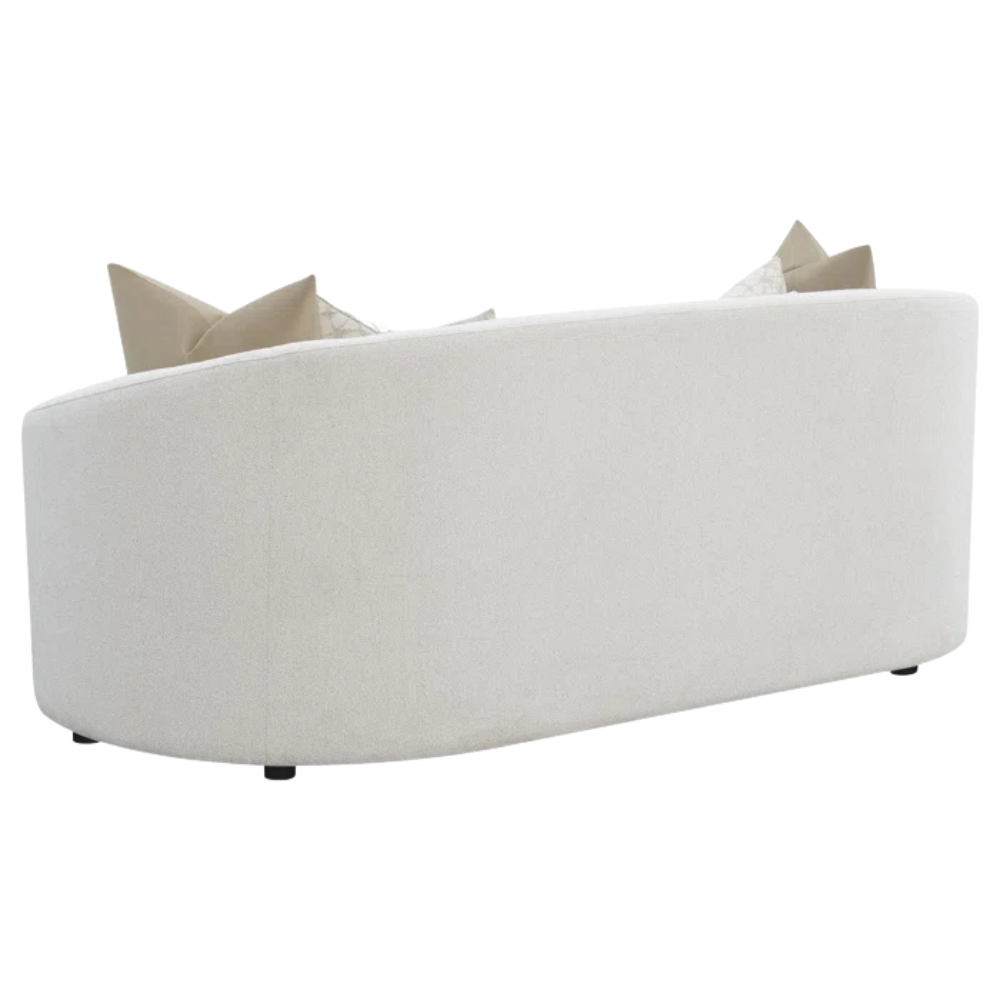 Navy Chenille Curved Sofa - Image 2