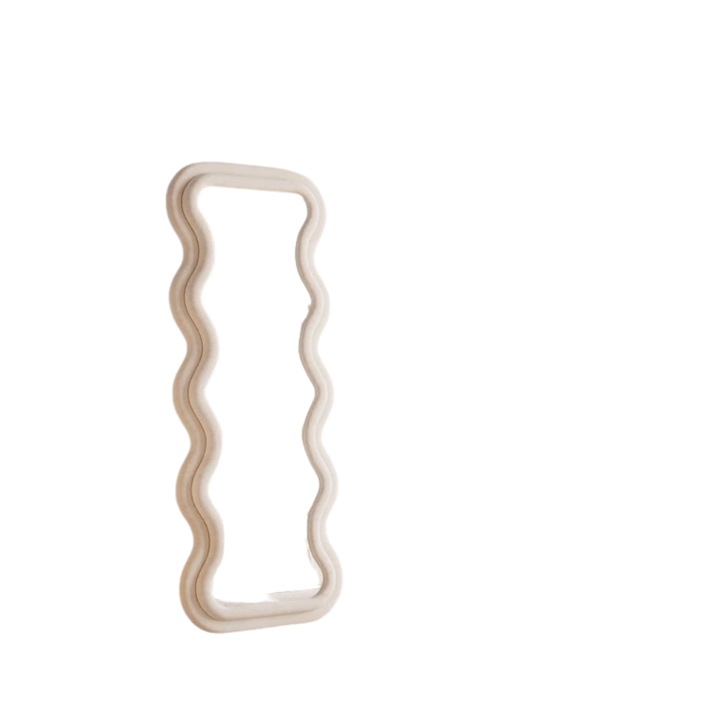 Wavy White Full-Length Mirror - Image 3