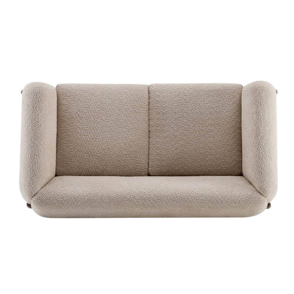 Forest Green Suede U-Shaped Sectional Sofa - Image 3