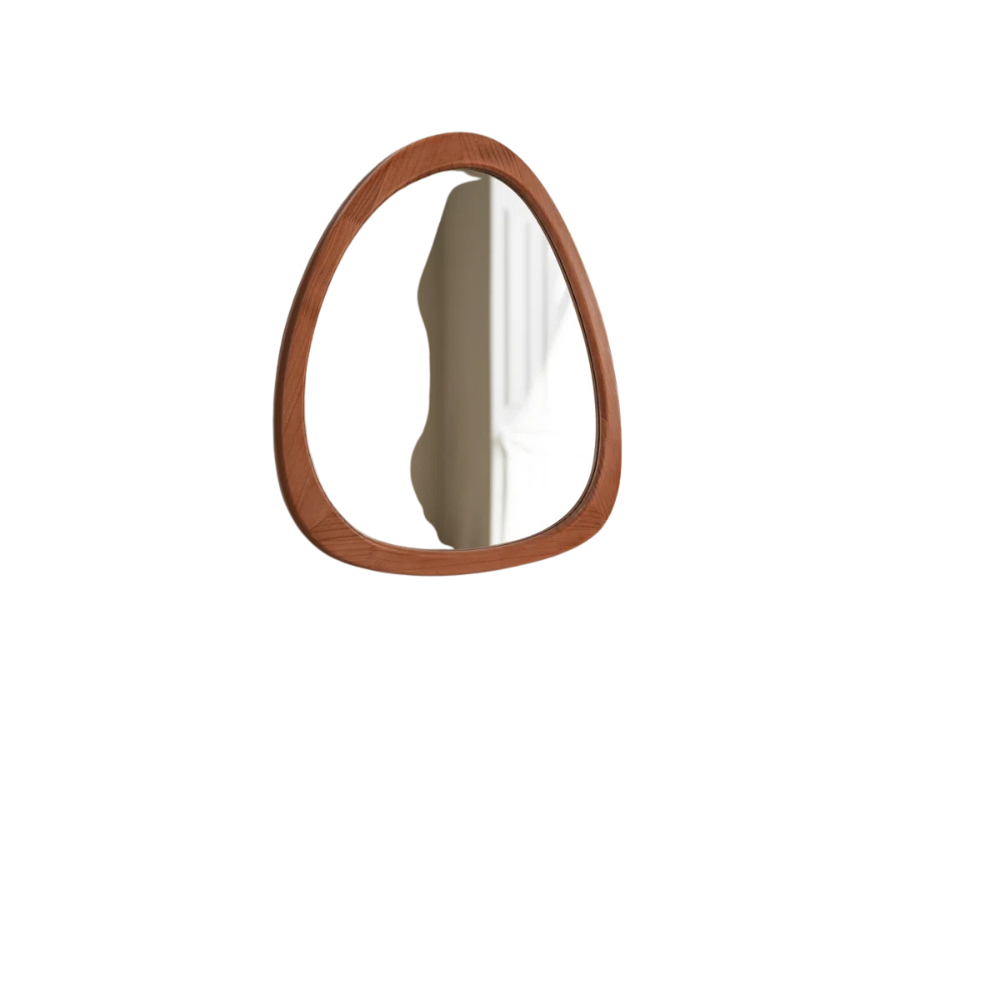 Teardrop Wooden Wall Mirror - Image 3