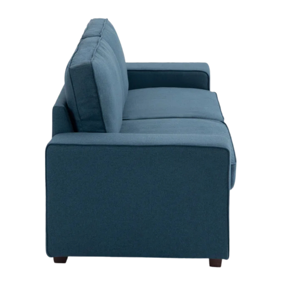 Burgundy Velvet L-Shaped Sectional Sofa - Image 4