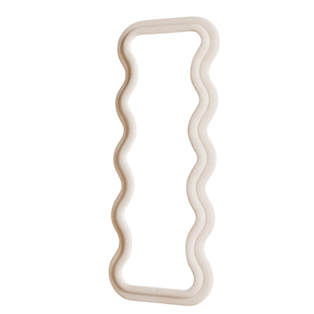 Wavy White Full-Length Mirror - Image 2