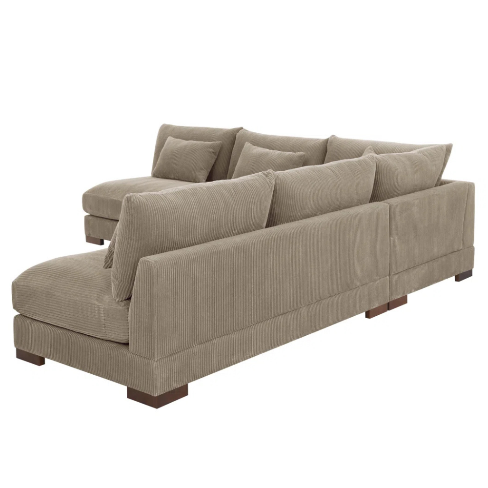 3 - Piece Corduroy Sectional