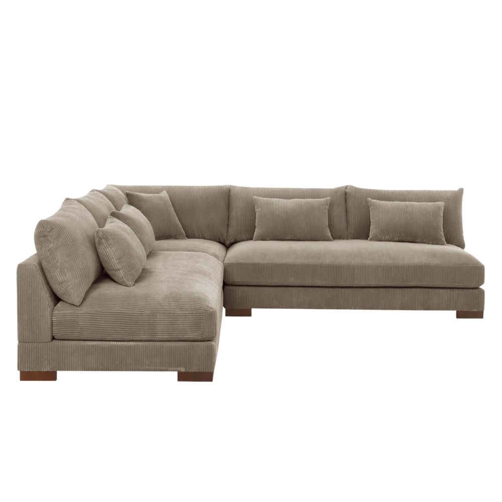 3 - Piece Corduroy Sectional