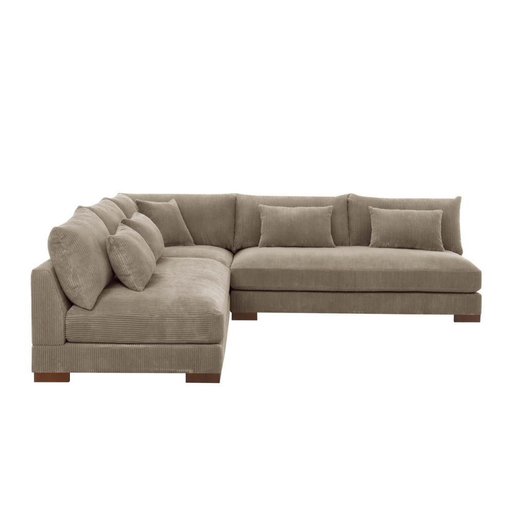 3 - Piece Corduroy Sectional