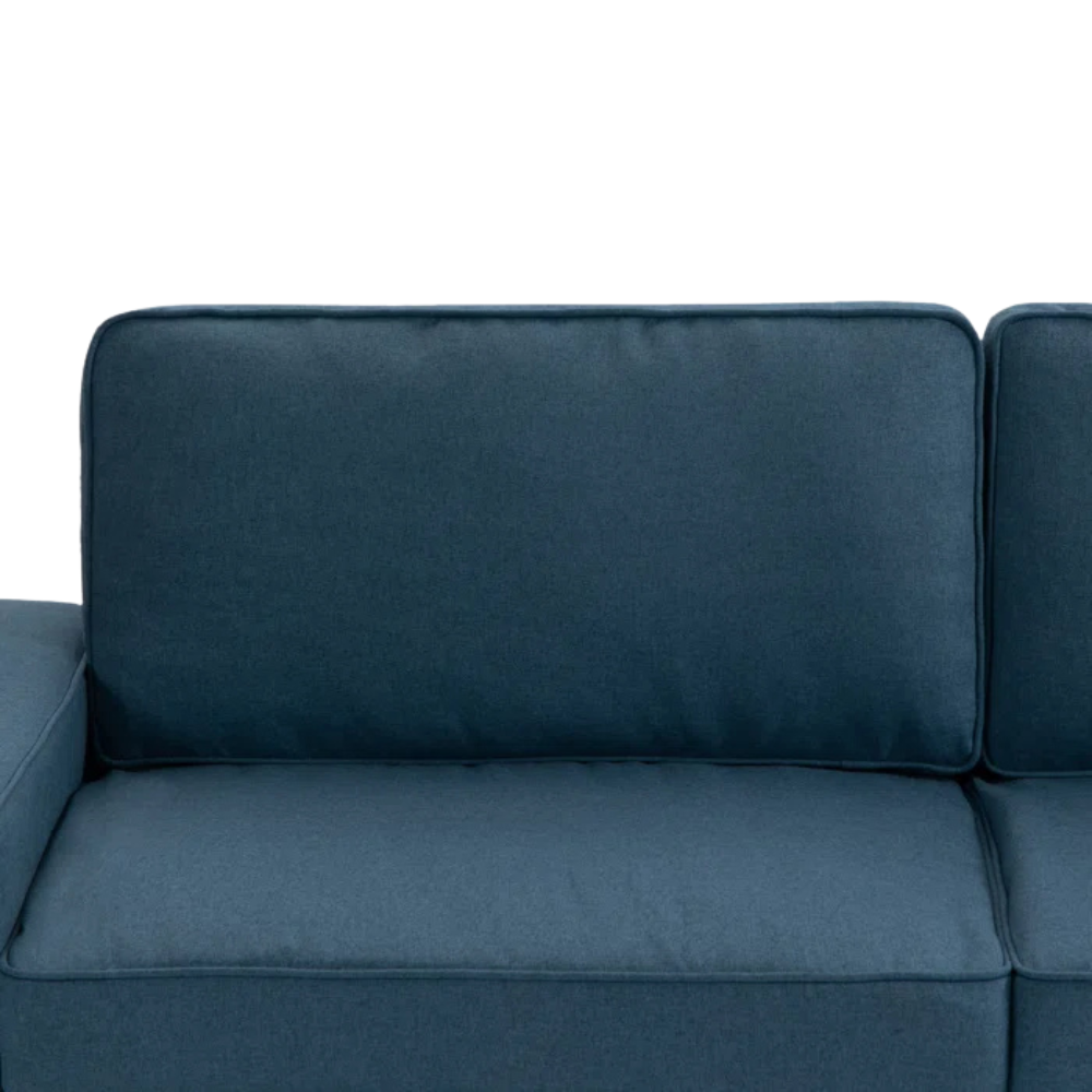Burgundy Velvet L-Shaped Sectional Sofa - Image 6