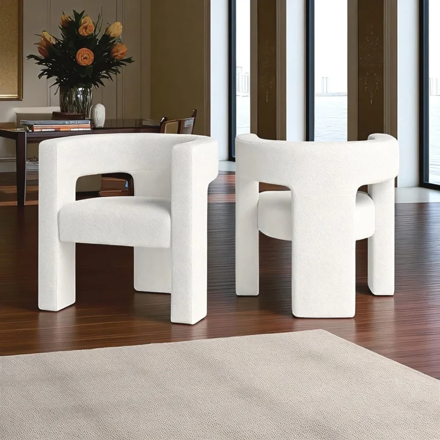 Bouclé Accent Chair