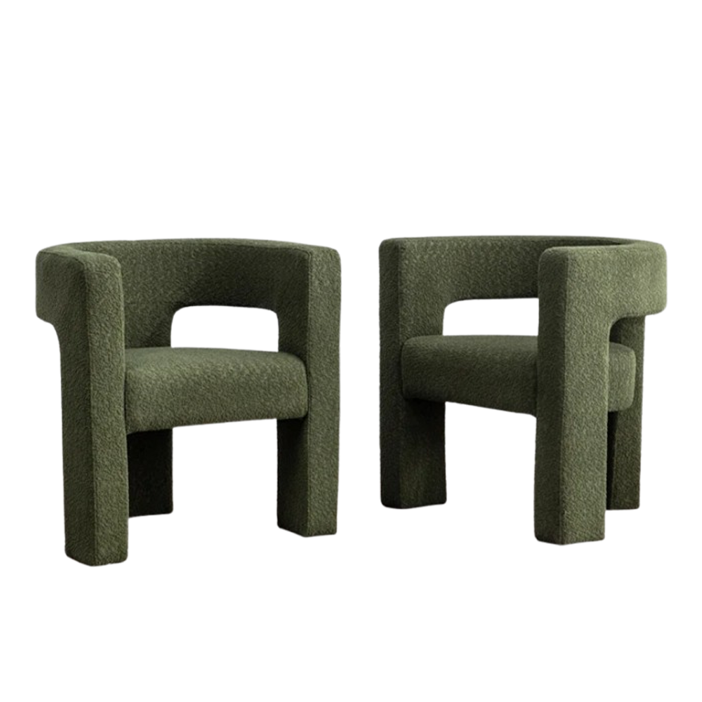Bouclé Accent Chair - Image 2