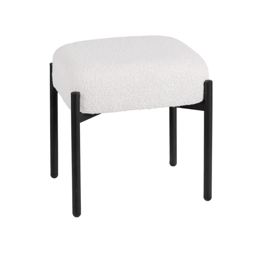 Modern Plush Stool