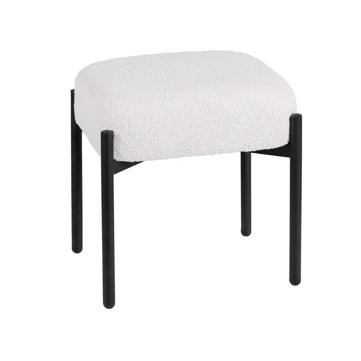Modern Plush Stool