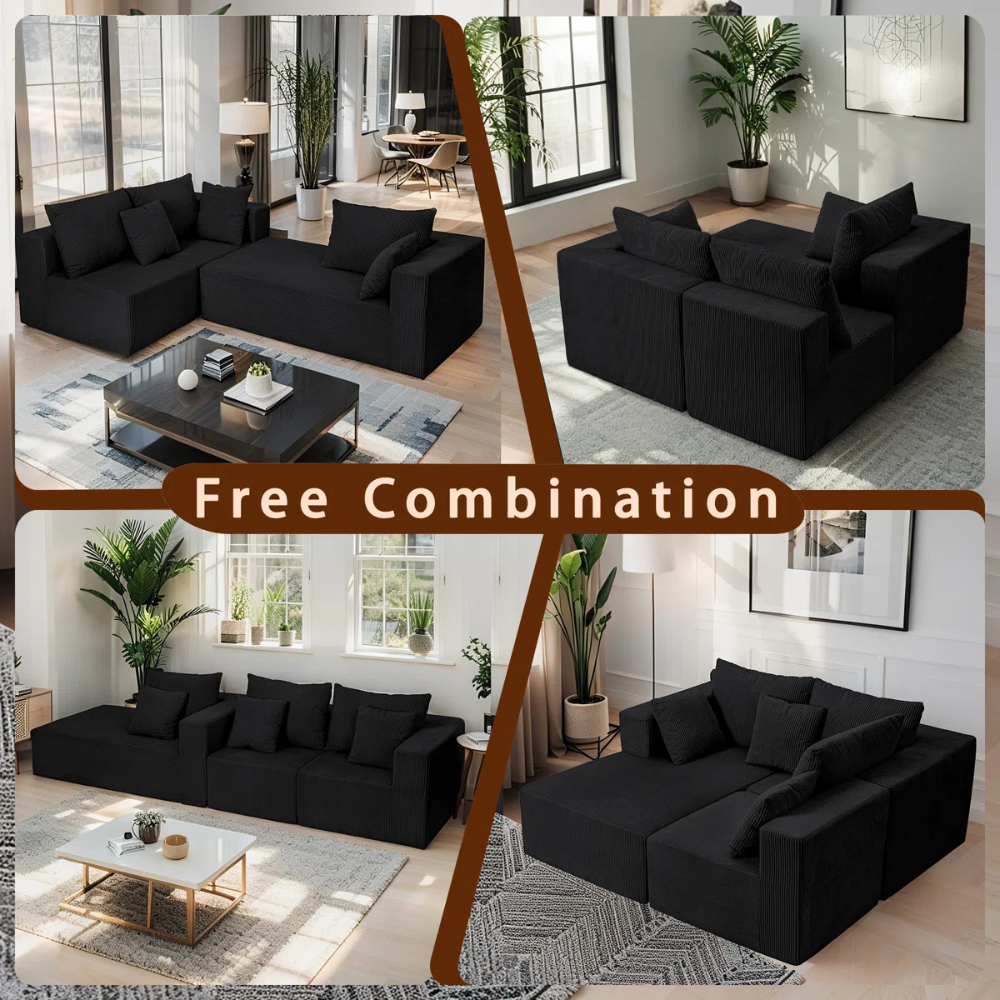 L Shaped Cloud Sectional Couch