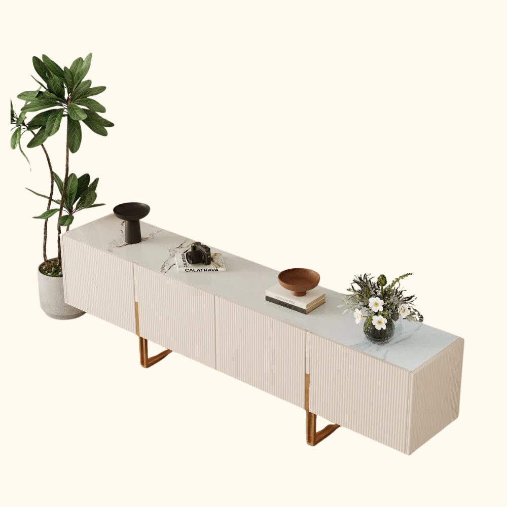 LuxeMarble TV Stand