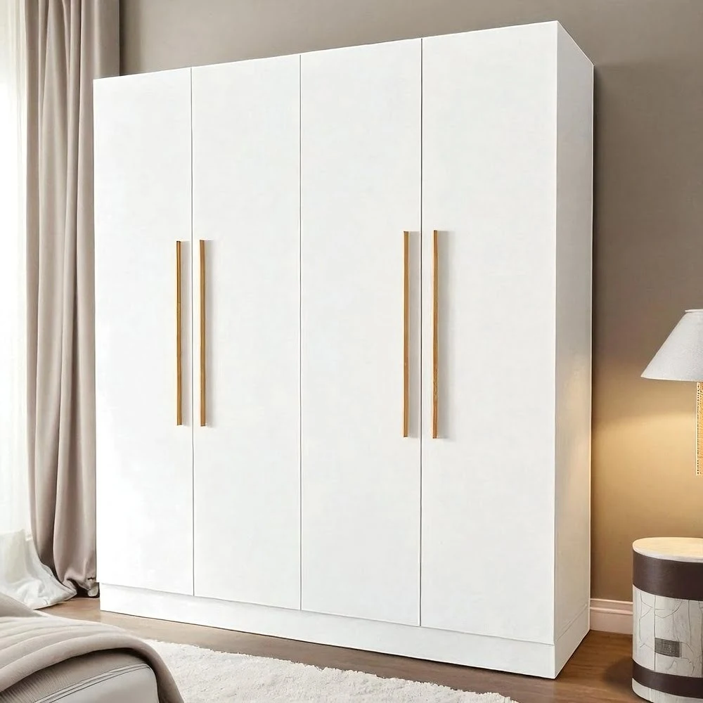 LuxeMinimal 4-Door Wardrobe