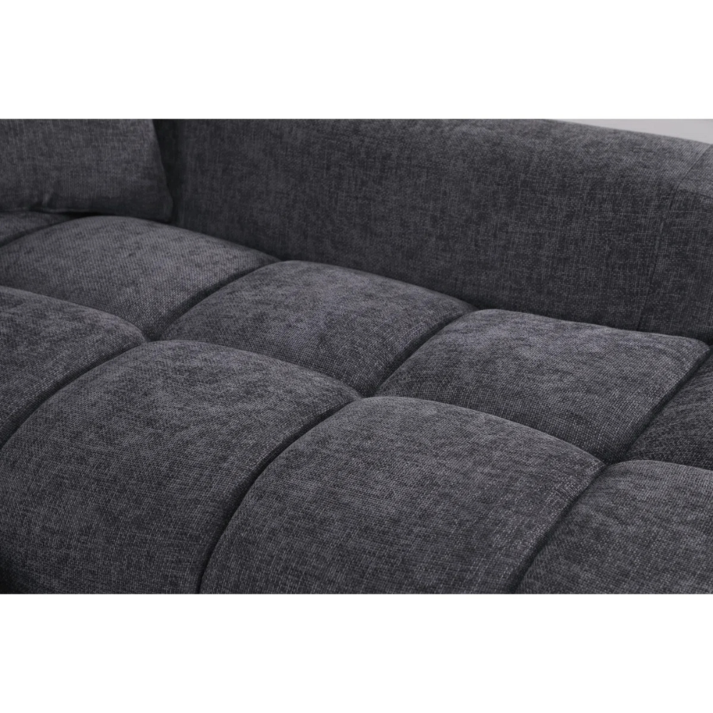 Luxury Oversized L-Shaped Chenille Chaise Lounge Sectional Sofa