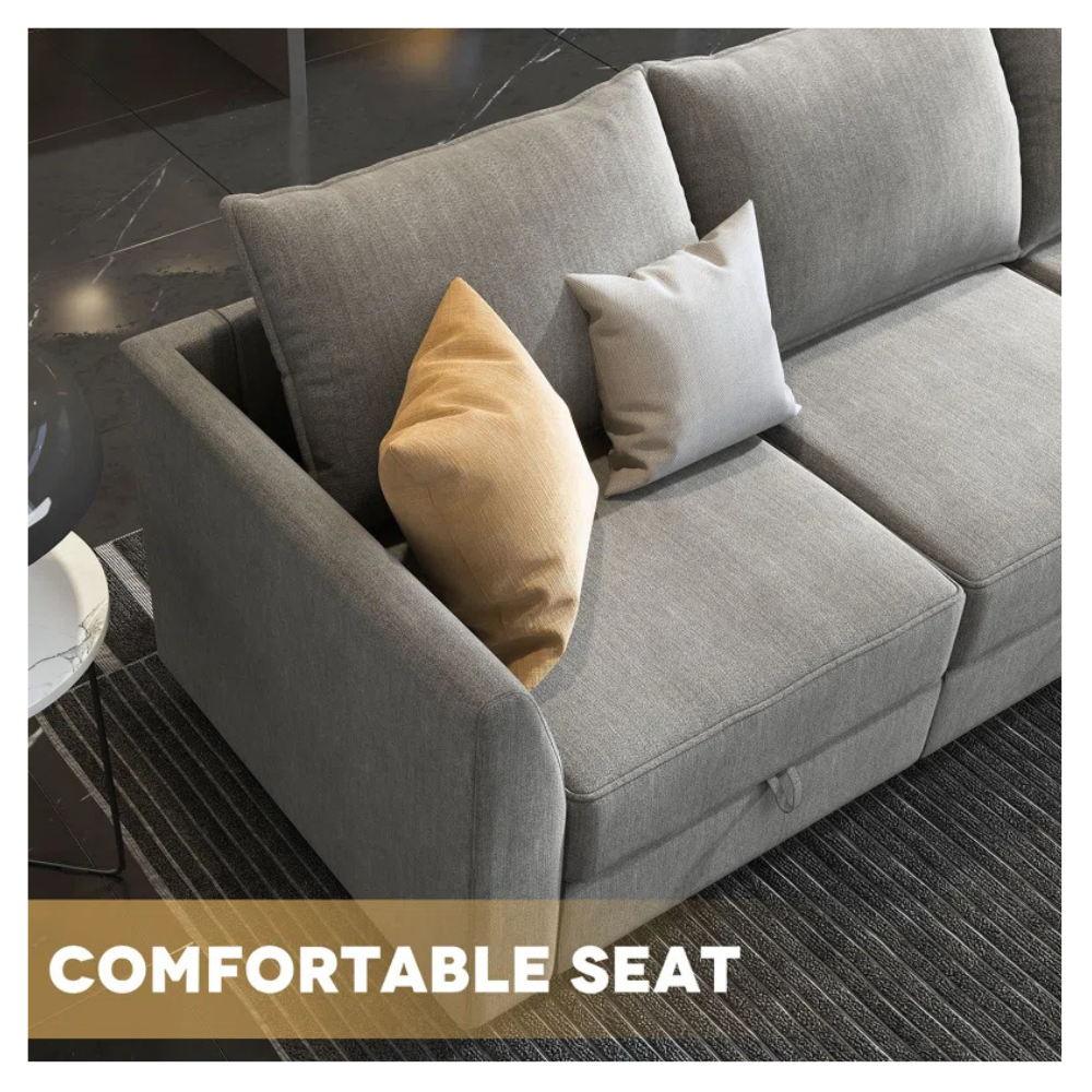 Manusite L-Shaped Modular Sectional Sofa