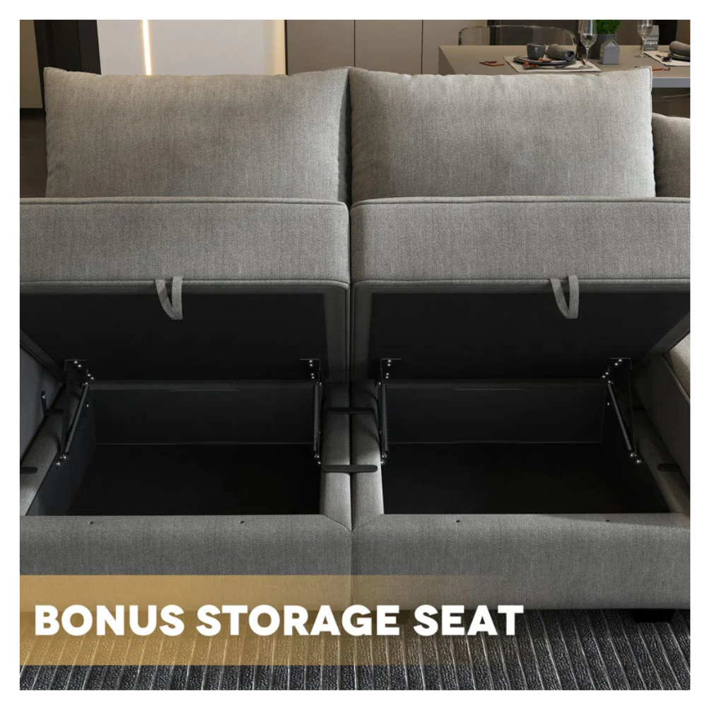 Manusite L-Shaped Modular Sectional Sofa