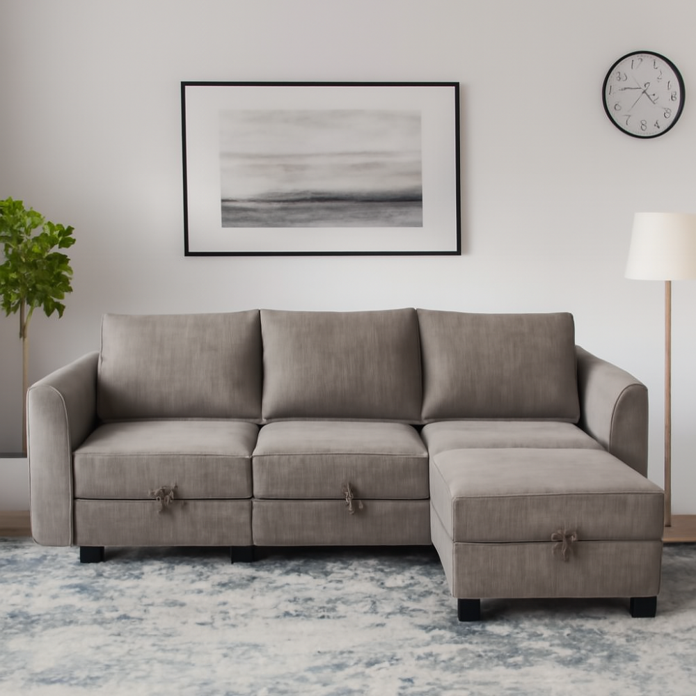 Manusite L-Shaped Modular Sectional Sofa