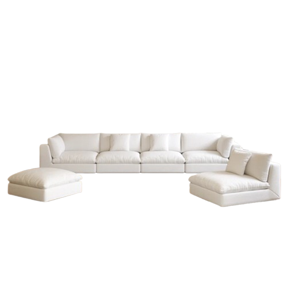 Modern White Modular Sectional Sofa - Image 2
