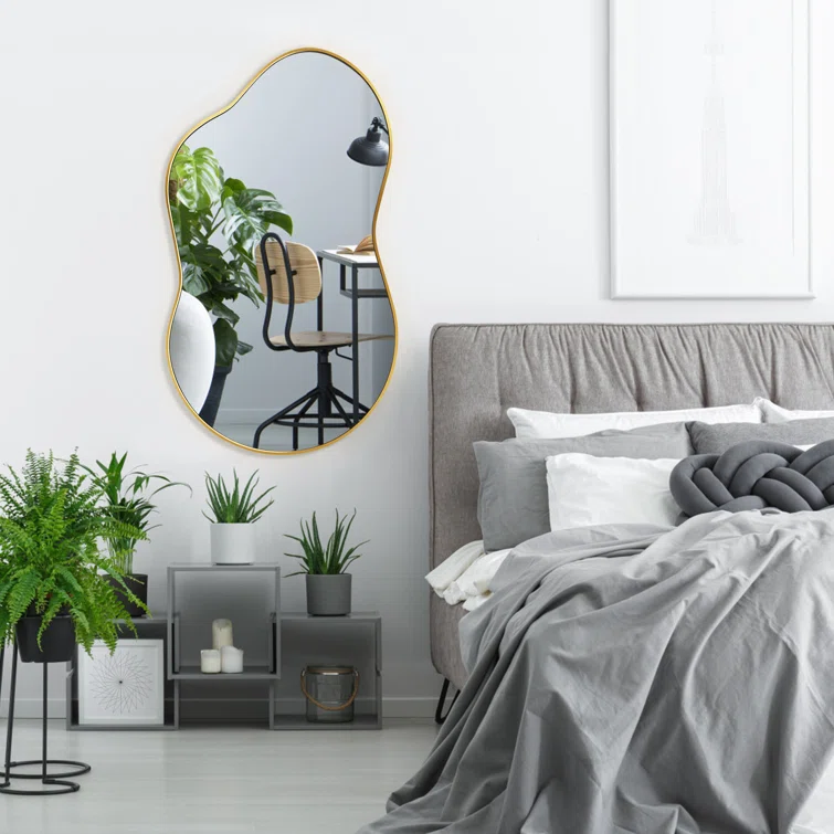 Organic Gold Wall Mirror