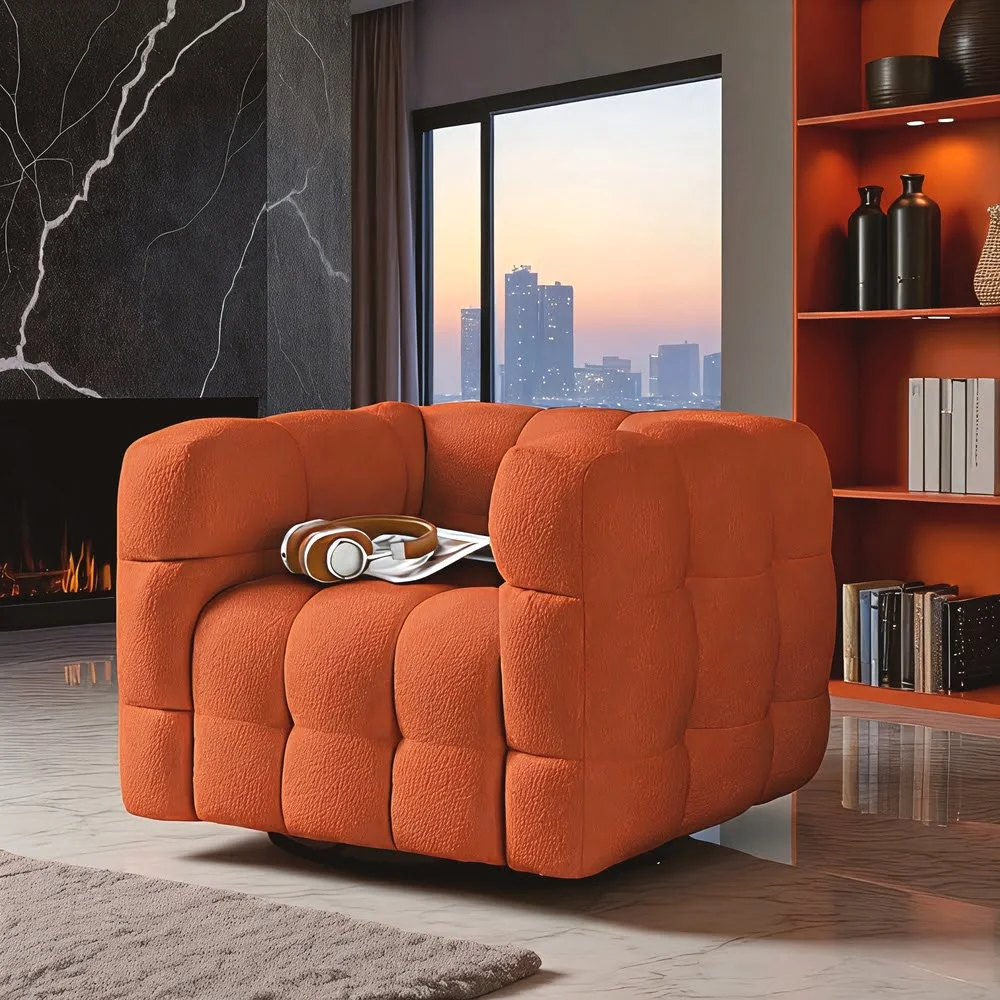 lush Quilted Lounge Chair