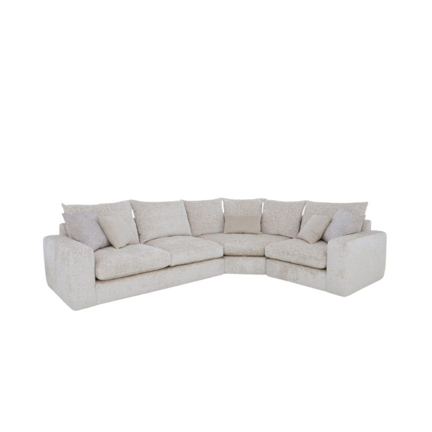 Taupe Contemporary Sectional Sofa
