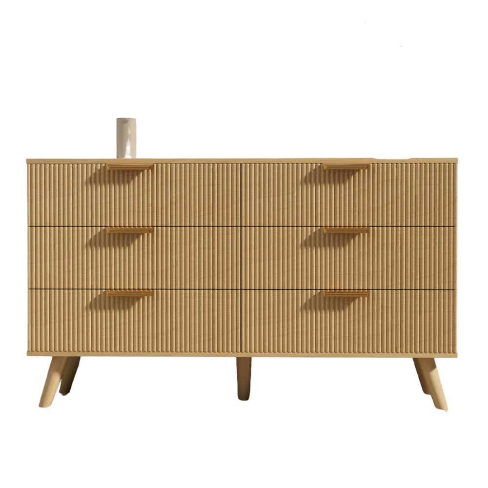 Ribbed 5-Drawer Dresser - Image 2