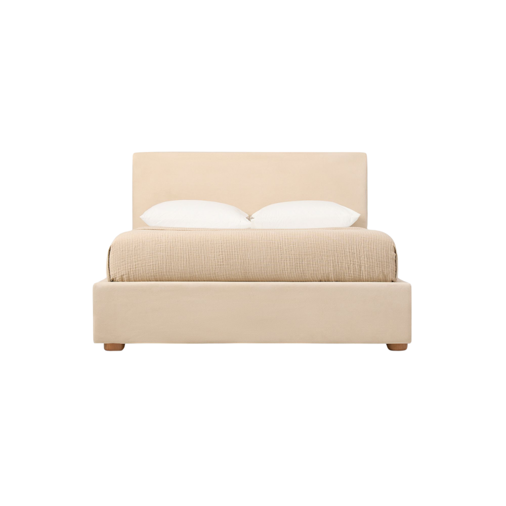Serene Beige Queen Bed - Image 2