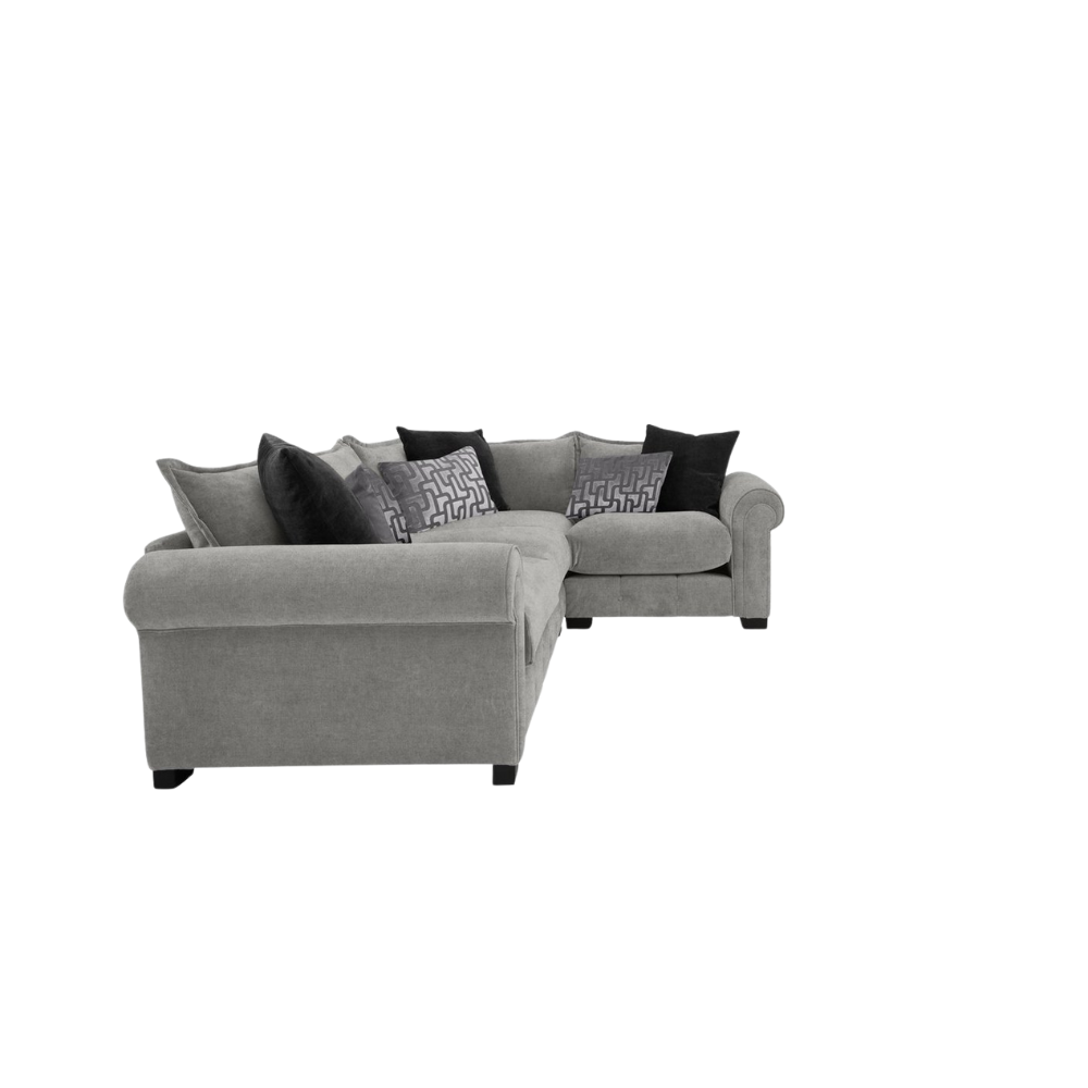 Ivory Tufted Sectional Sofa - Image 3