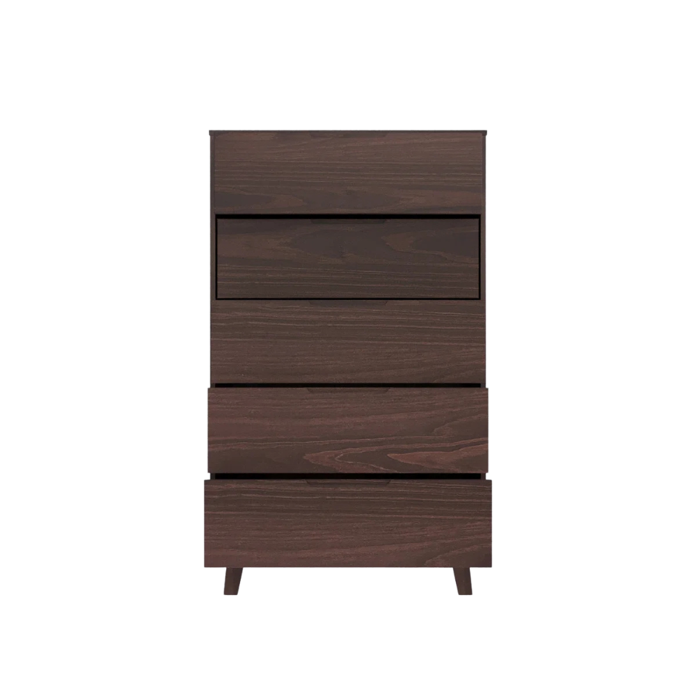 Mid-Century Dark Finish Dresser - Image 3