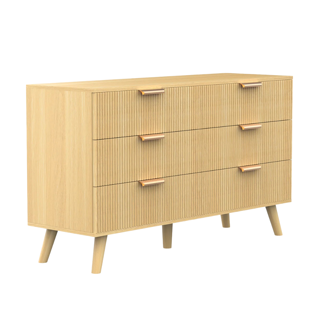 Ribbed 5-Drawer Dresser - Image 3