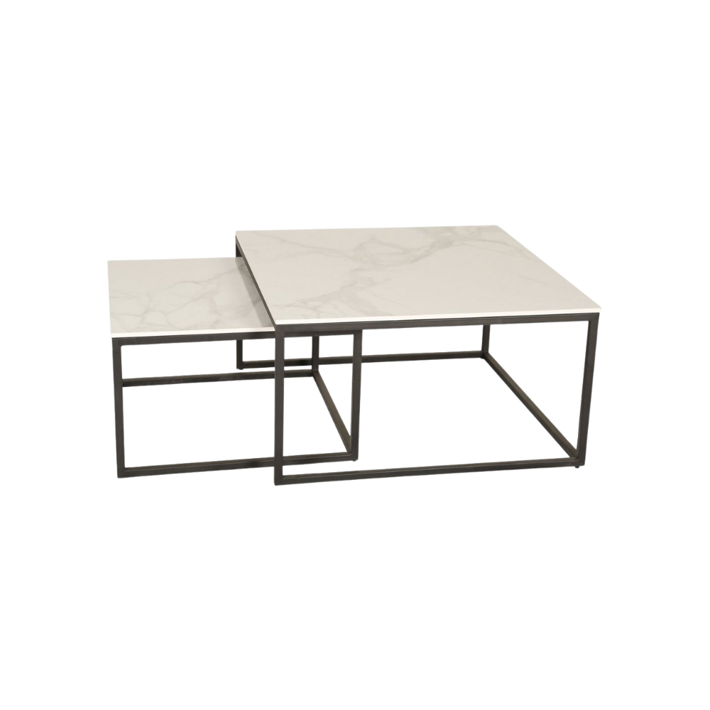 Marble Nesting Coffee Table Set - Image 3
