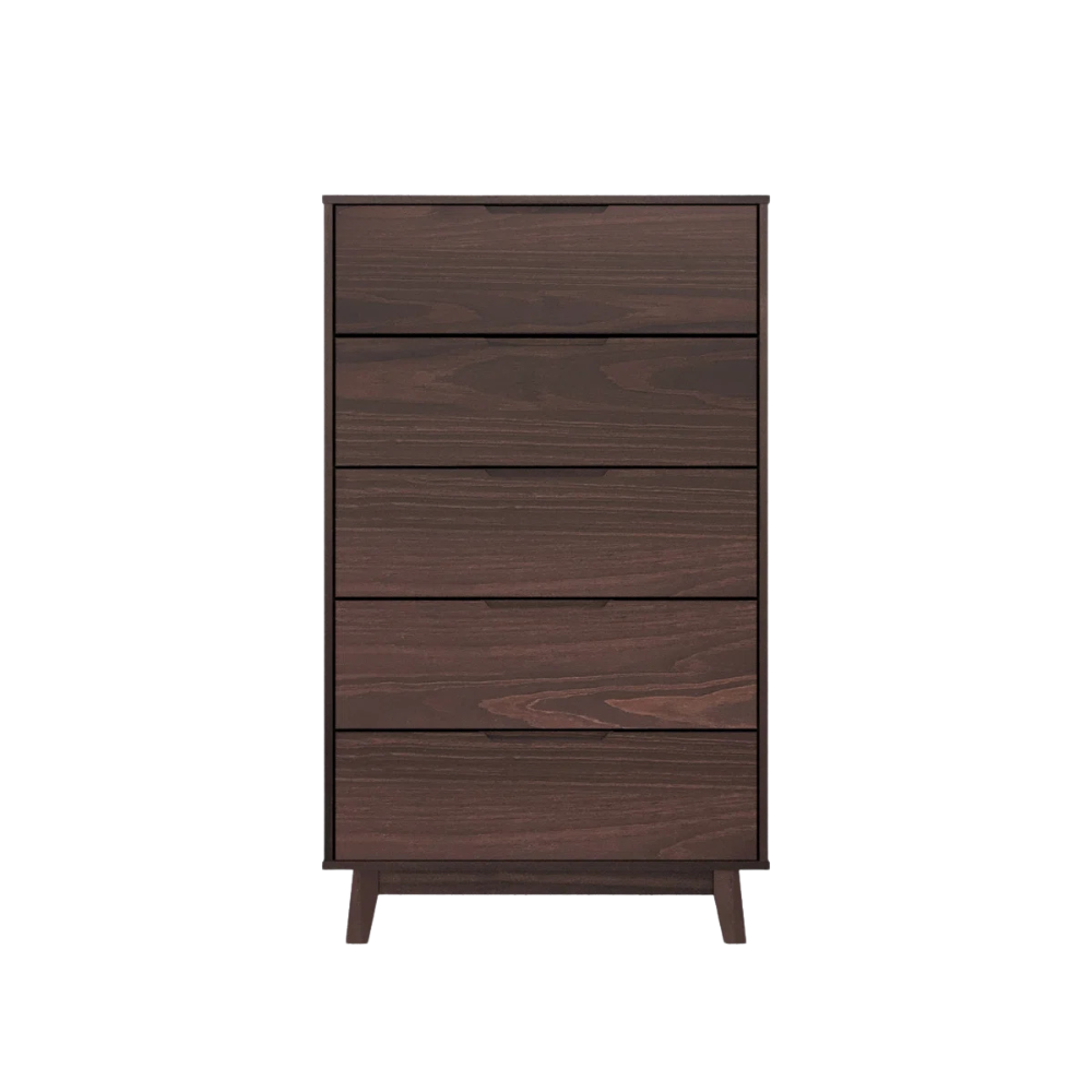 Mid-Century Dark Finish Dresser - Image 5