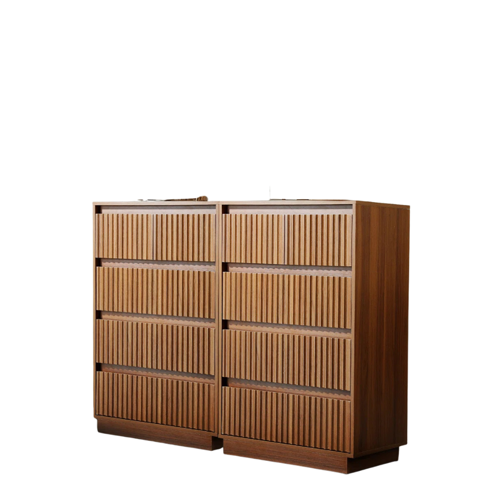 Ribbed 4-Drawer Dresser - Image 5