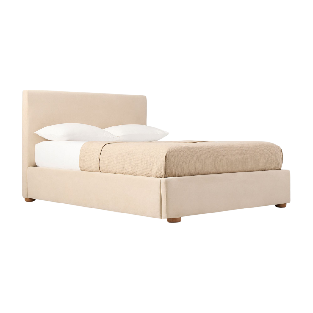 Serene Beige Queen Bed - Image 3