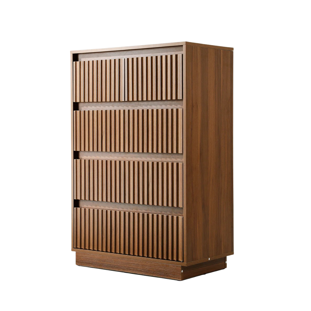 Ribbed 4-Drawer Dresser - Image 7