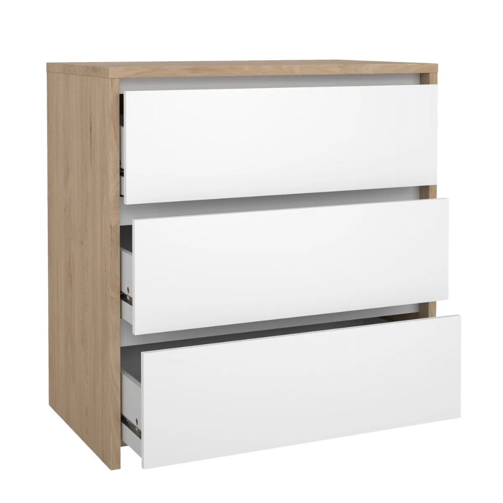 White 3-Drawer Dresser - Image 7