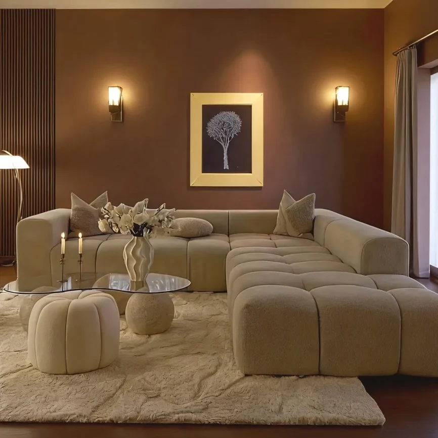 Charcoal Elegance Sofa