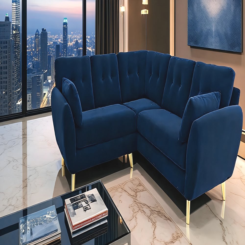 Light Gray Streamline Sectional Sofa