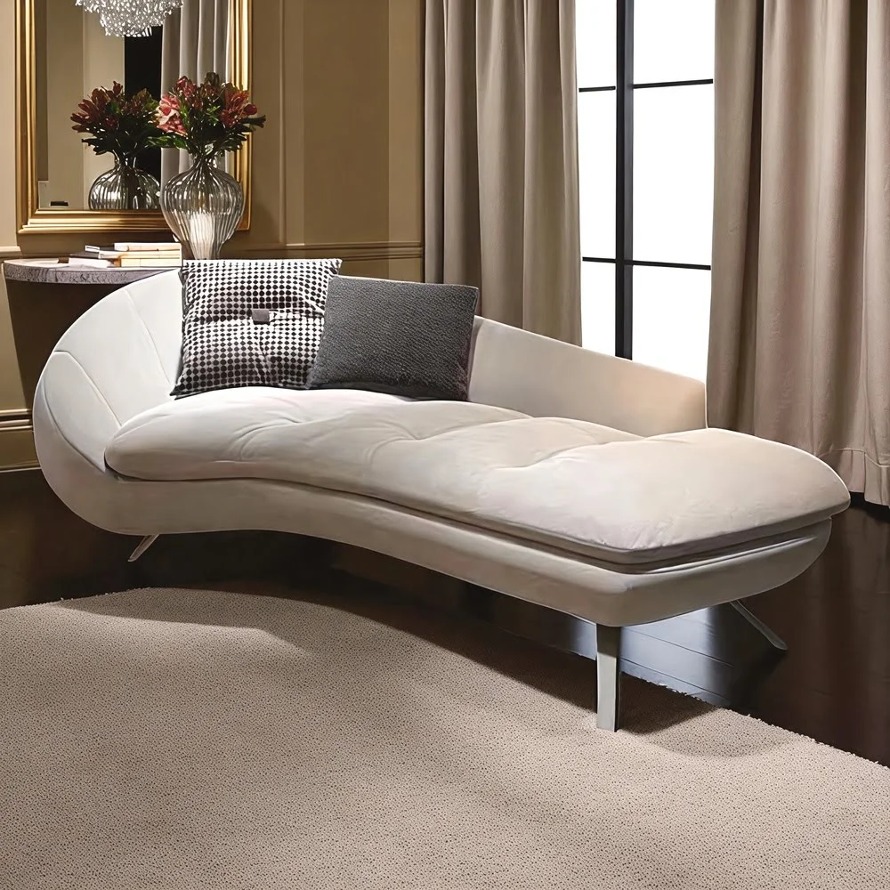 Navy Luxe Chaise