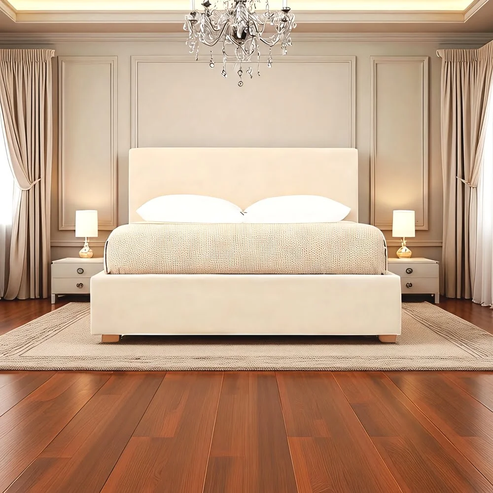 Serene Beige Queen Bed