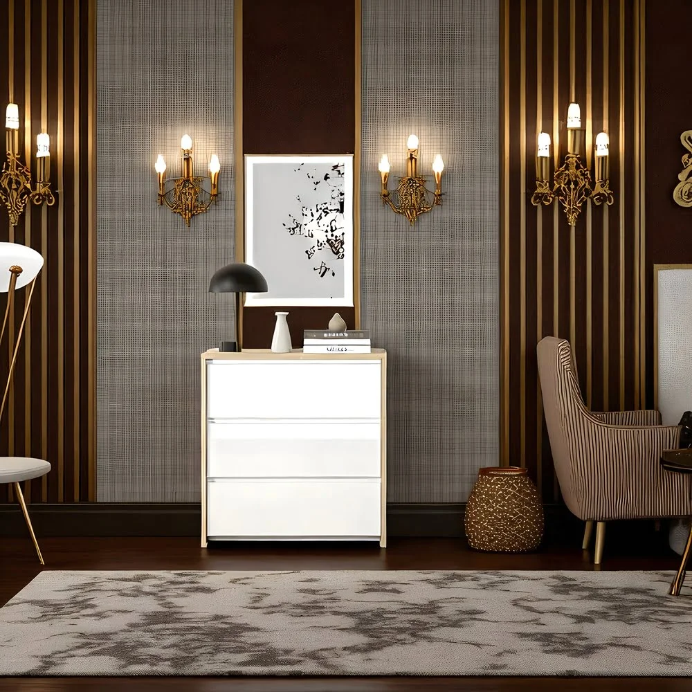 White Oak 3-Drawer Dresser