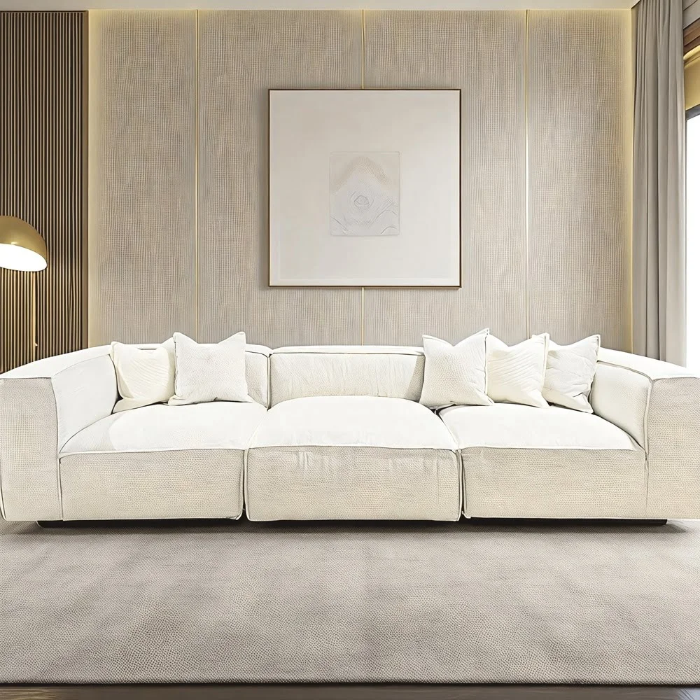 Beige Modern Sectional Sofa