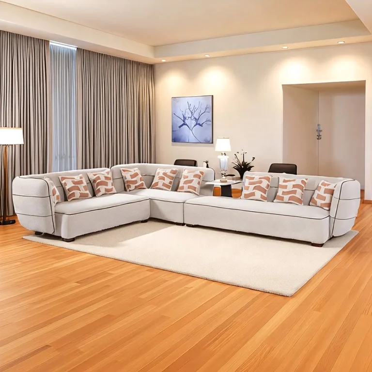 Harmony Beige L-Shaped Sectional Sofa