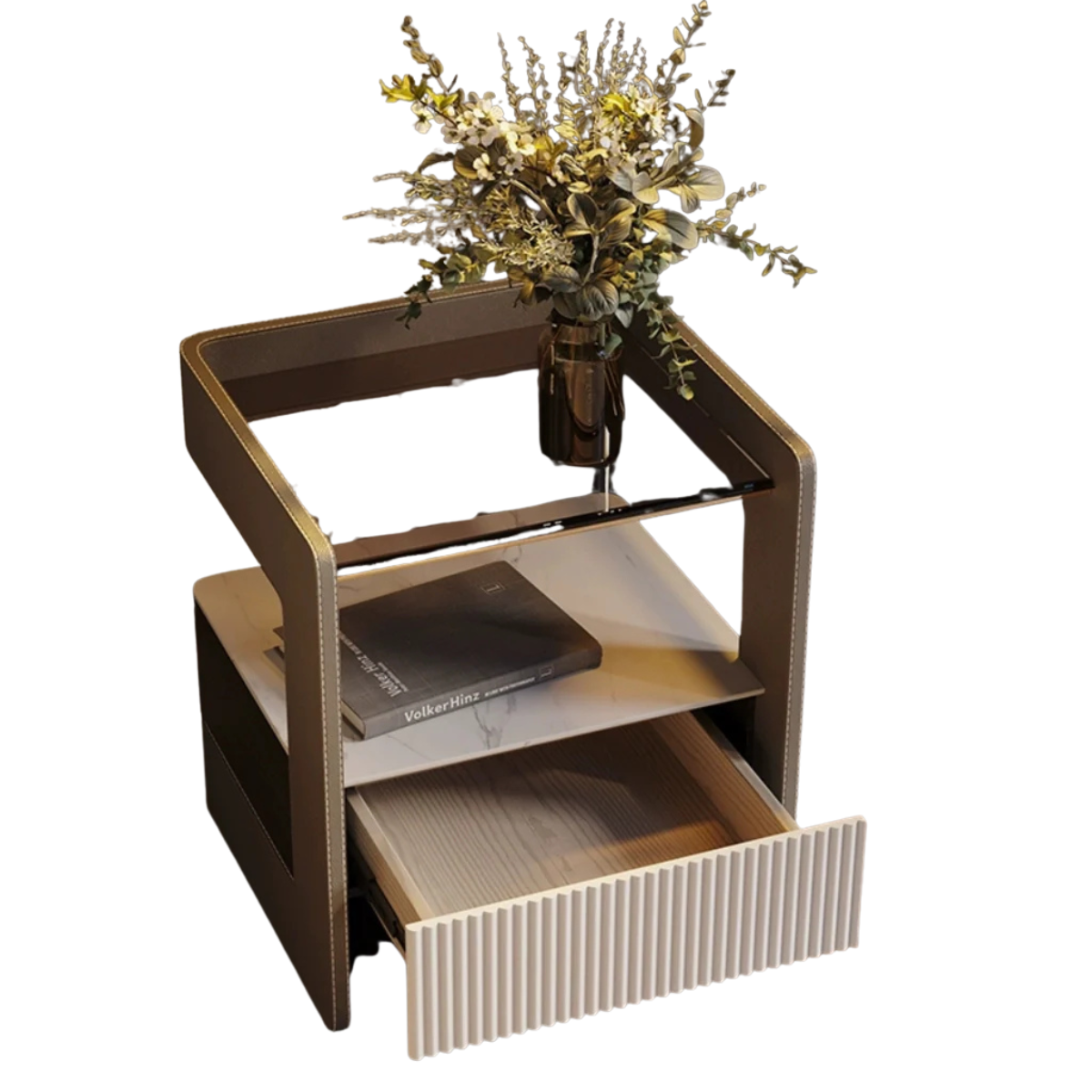 Elysian Fluted Bedside Table - Image 3
