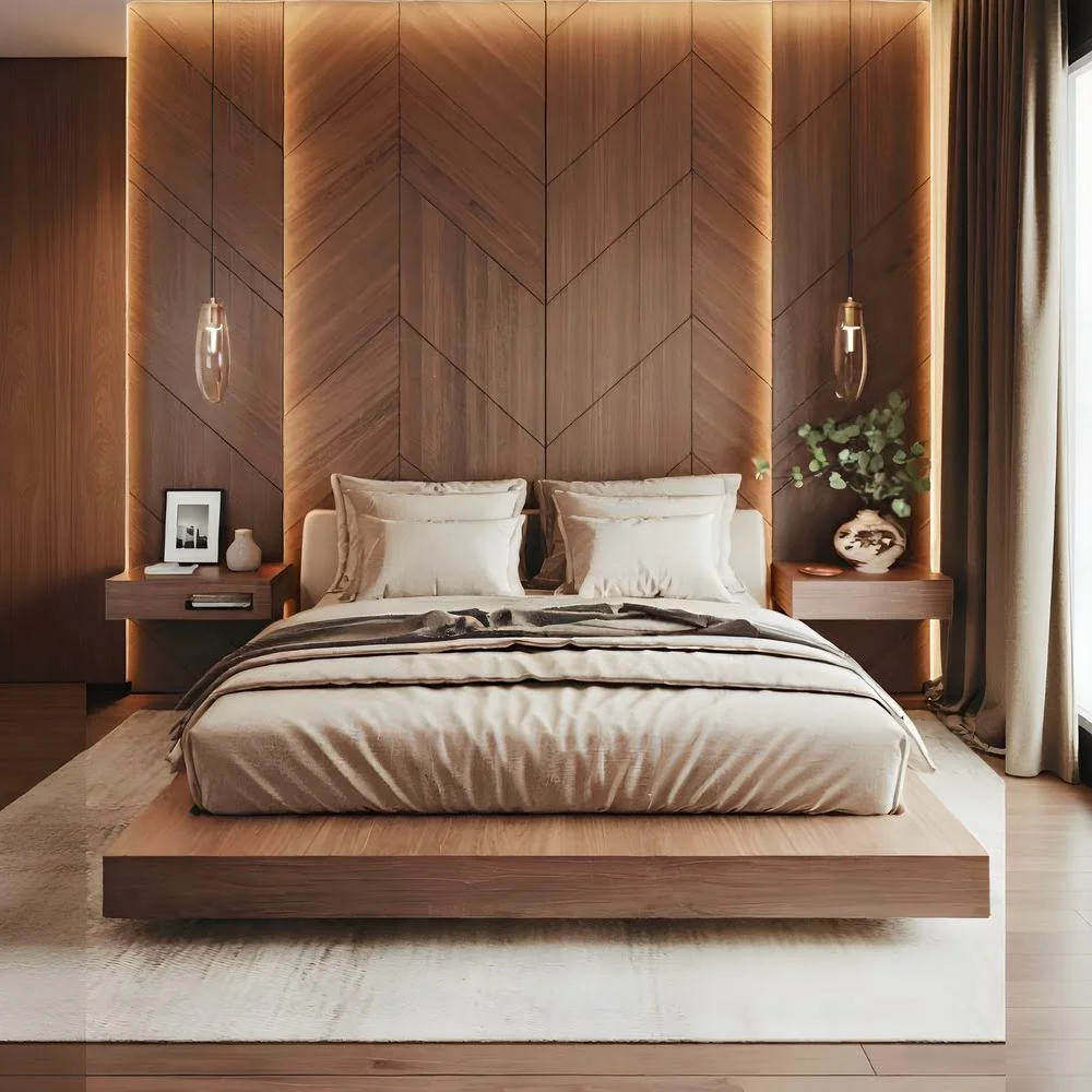 Echo Chevron Platform Bed