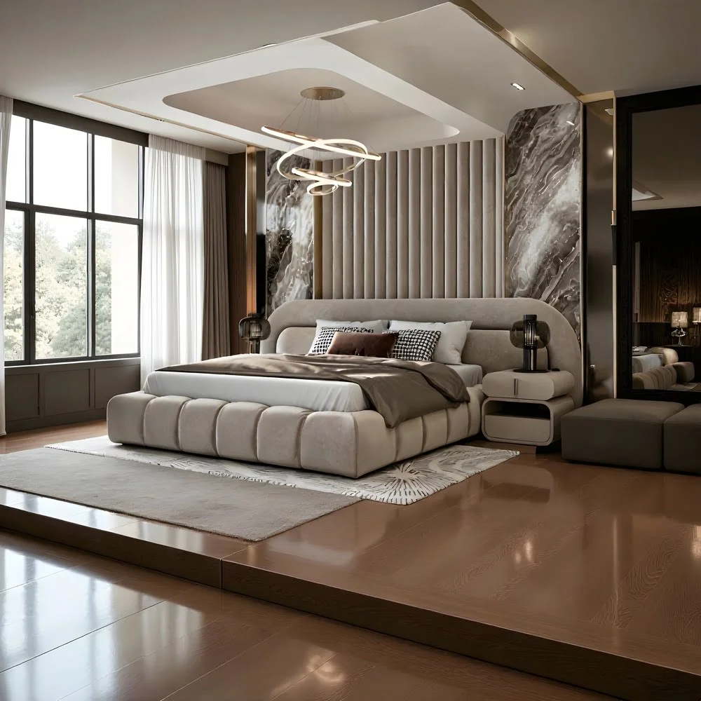 Veil Luxe Tufted Bed