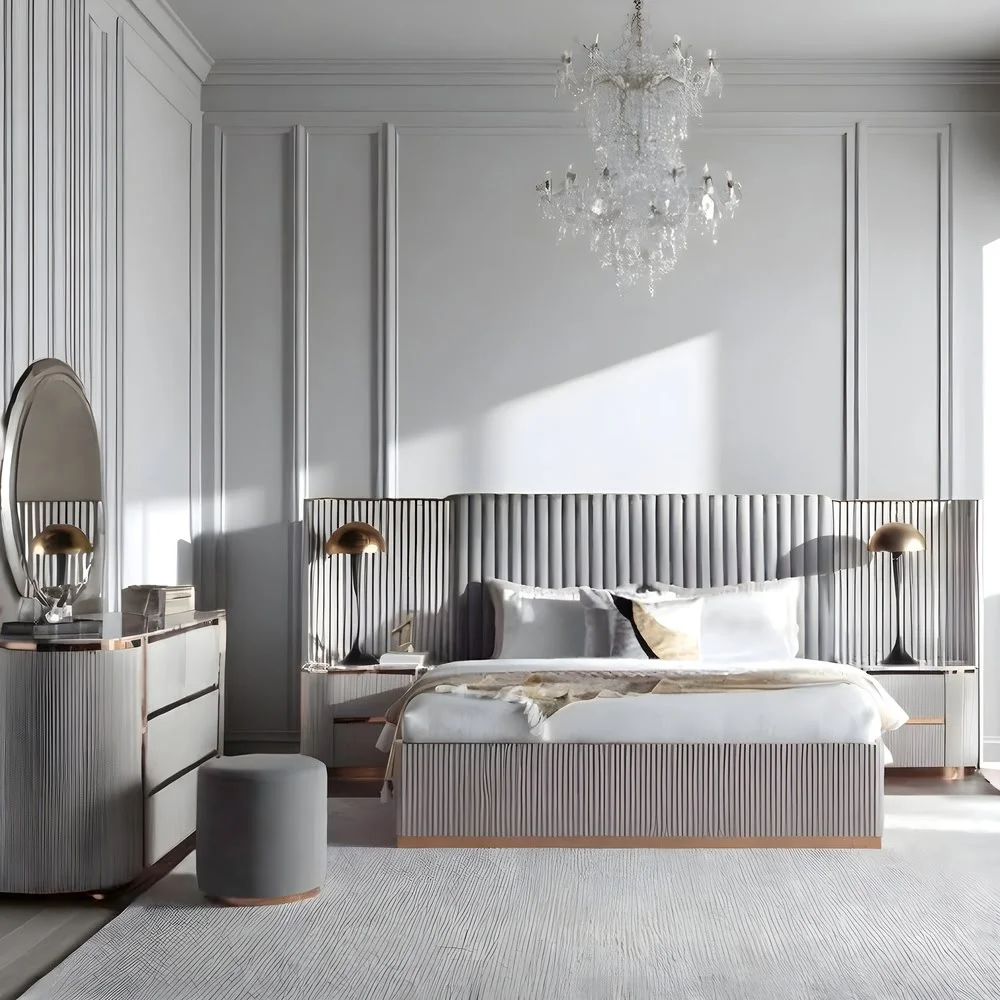 Lumina Gray Luxe Bedroom Set