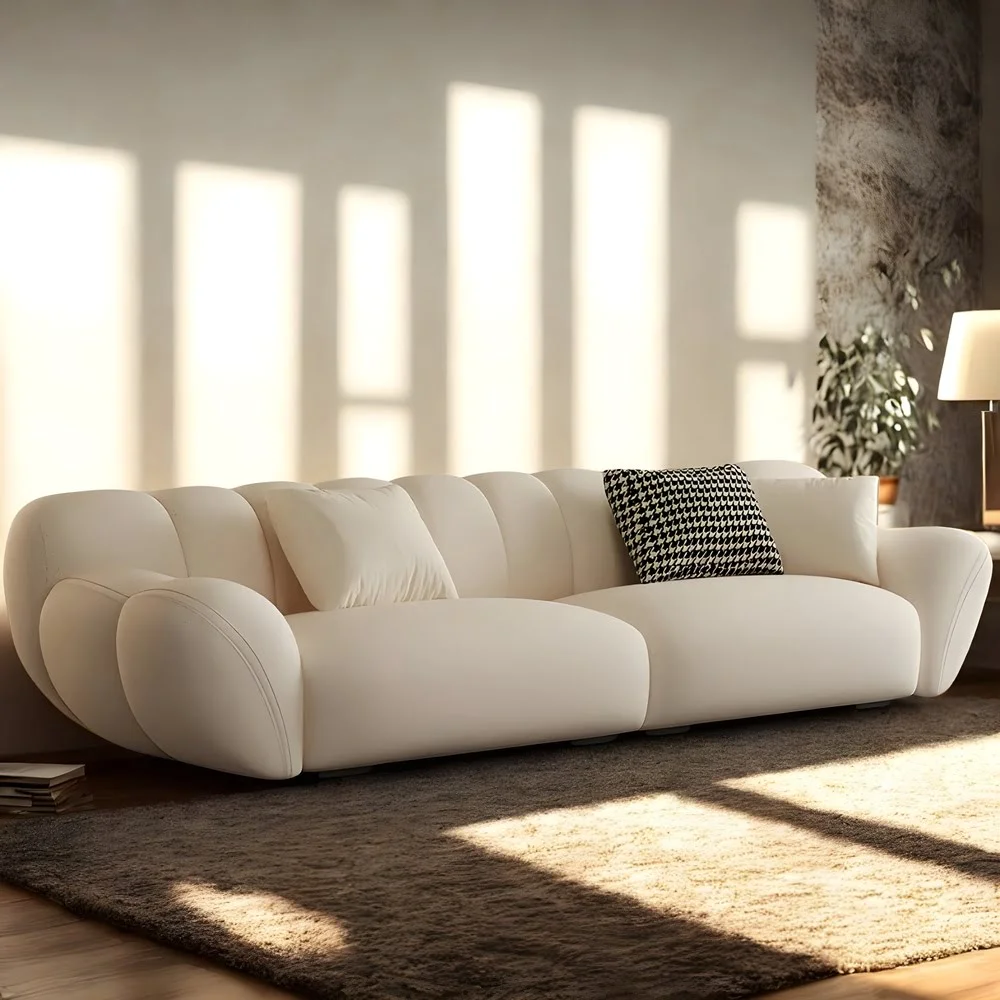 Lumina Scallop Plush Sofa