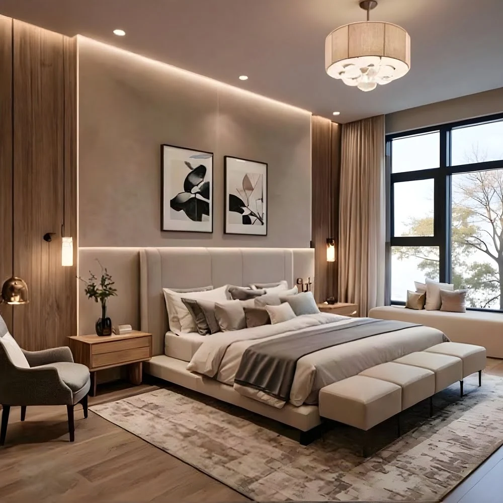 Lumina Tuft Upholstered Bed