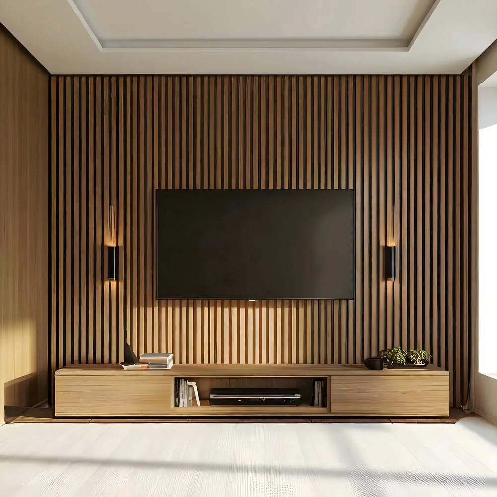 Moderna Slat Wall-Mounted TV Unit